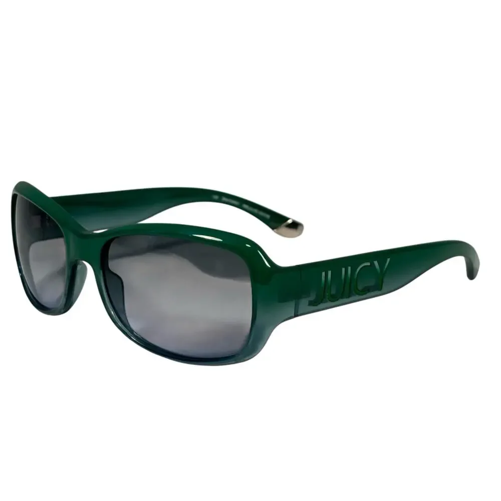 Juicy Couture Green Smells Like Couture Vintage Y2K Sunglasses Womens 57-17 135